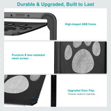 Ownpets Dog Screen Door, Inside Door Flap 12x14x0.4 Inch, Lockable Pet Screen Door, Magnetic Self-Closing Screen Door with Locking Function, Sturdy Screen Door for Dogs Cats