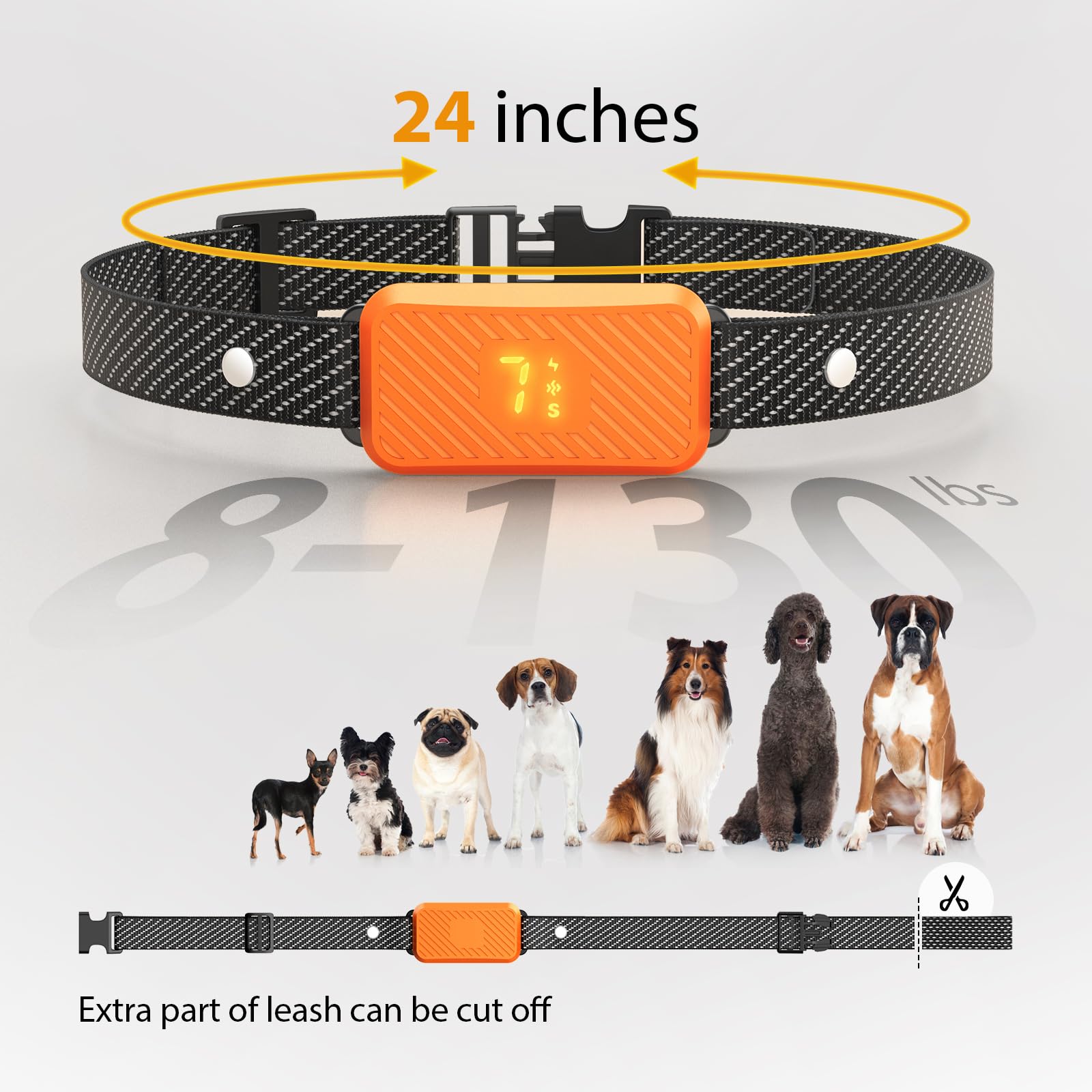 Bark Collar For Small Dogs 5-15 Lbs - No Shock, Rechargeable, With Beep & Vibration, 7 Bark Collar For Small Dogs 5-15 Lbs - No Shock, Rechargeable, With Beep & Vibration, 7