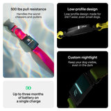 Fi New Series 3+ Smart Dog Tracker Collar [6 Month Membership Included] GPS Tracker for Dogs with Health & Behavior Monitoring, Escape Alerts, Waterproof, LED, Apple Watch Compatible (Blue, X-Small)