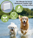 Automatic Dog Door with Collar Sensors, Meduim Smart Pet Door for Wall, Custom Scheduling & Anti-Pinch, Fits Meduim Dogs up to 40 lbs