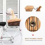 ANZOME Dog Bike Basket Liner, Sherpa Padded Cover, Brown