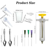 Baby Bird Feeding Syringe Set, 12-Piece Small Pet Parrot Feeder Hand Feeding Tubes Kit, Parrot Feeder Tubes Measuring Tools, for Baby Birds Small Pet