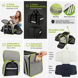 Cat Small Dog Pet Carrier Soft Sided Expandable Collapsible Puppy Crate