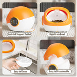 BROAIMX Automatic Cat Feeder With RFID Collar Sensor, Timed Auto Pet Feeder for Multi-Cat Households, 4 Feeding Modes, LCD Menu & Voice Recording, Suitable for Wet and Dry Food
