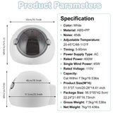 Ageanbri Pet Dryer Box for Cats and Small Dogs Within 7.5kg/16.53lbs, 5-90Minute Drying, 45dB Ultra Quiet Automatic Cat Dryer Box, 360° Full Body Drying with Light Safe Door Lock and Screen Display