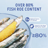 AIPETI Wild-Caught Freeze Dried Capelin for Cats & Dogs (2.47oz/70g) - Loaded with Crunchy Roe, 100% Whole Fish, Rich in Omega-3 for Skin & Coat, High-Value Grain-Free Training Treats