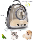 Bubble Cat Carrier Backpack, Transparent Pet Carrier Backpack for Small Puppy and Bunny, Space Capsule Bubble Cat Backpack Carrier, Airline Approved Waterproof Green Pet Backpack for Small Dog