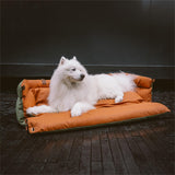 FUNNY FUZZY Leather Dog Car Seat for Large Size Dogs, Pet Booster Car Seats