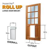 Power Pet Roll Up Automatic Electronic WiFi Pet Door by High Tech Pet - Space-Saving, Pet Operated Dog Door, App Control, Safe, Secure, Air Tight (Door Mount, Large)