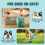 Dog Poop Bags Rolls with Handles, 18 Rolls 216 Counts, Extra Thick Leak Proof Pet Waste Bags, Refill Rolls for Small Medium Large Dogs and Cats（ Lavender Scented）