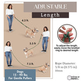 Hands Free Dog Leash, Waist Leash for Dog Walking, Running, Crossbody, Multifunctional, 2 Dogs, Dual Handle, Traditional Lead, Adjustable Lead 4.3ft - 7.5ft, 3/8" (10mm) Diameter.