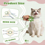 Leo Kitty Silky Pet Clothing for Small Cats & Small Dogs — Bunny Hand-Embroidered Outfit, Collar Costume, New Year Cat & Dog Outfit for Holiday Dress-Up