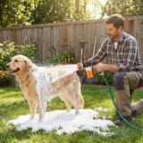 Hecurba 8-in-1 Dog Shower Attachment with Soap Dispenser for Pets Washing