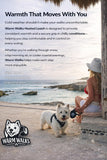 Warm Walks Smart Dog Leash: 3 Heat Settings, Integrated Power Bank with USB-C, Attachable LED Safety Light16 ft Retractable Reflective Lead. All Season Comfort and Power