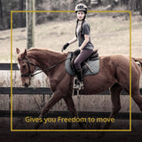 Kavallerie 3D Air-Mesh Fleece Half Pad, Impact Protection & Therapeutic Gel Padding English Saddle for Maximum Support and Stability, Best for Horses Under Saddle, Dressage, Jumping & Training