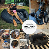K9 Ballistics Tough Ripstop Oval Bolster Dog Bed, Large, Taupe