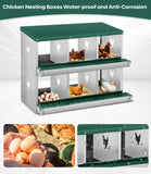 Garvee Chicken Nesting Box, 6 Compartment Metal Nesting Box,Wall Mount Chicken Nesting Boxes for Laying Eggs,Easy Egg Collection,6 Room Nest Boxes for Chickens