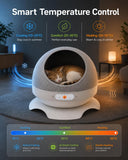 HOVONO Smart Cooling & Heated Cat House for Cat Indoor Use, 13 lbs