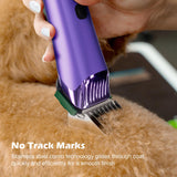 FuzzyFix Professional Animal Stainless Steel Attachment Guide Comb Set for PC611 Nova Detachable 3mm to 25mm Blade Dog Clippers, Compatible with most Pets, Dogs, Cats, Horses Clippers