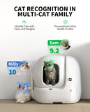 PETKIT 2025 New Purobot Max Pro Cat's Facial Recognition AI-Camera Automatic Cat Litter Box, 210° Wide Angle, 5G WiFi App Control Self Cleaning Cat Litter Box Large, Odor-Free & Integration Safety