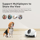 Youpet Pet Cameras with Phone App 15 Days Long Standby Pet Robot for Dog Treat Dispenser Feeder 1080P Full HD Dog Robot Camera 360°Move Freely 2-Way Audio (2.4G WiFi ONLY, No Bluetooth)