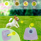 MKSY Automatic Dog Ball Launcher for Small to Medium Dogs, Interactive Pet Toy with Balls (Purple)