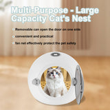 Ageanbri Pet Dryer Box for Cats and Small Dogs Within 7.5kg/16.53lbs, 5-90Minute Drying, 45dB Ultra Quiet Automatic Cat Dryer Box, 360° Full Body Drying with Light Safe Door Lock and Screen Display
