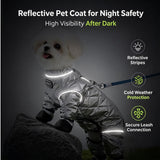 Dog Snowsuit with Attached Boots, Waterproof Winter Full Body Coat