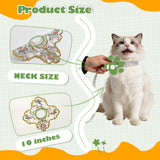 Leo Kitty New Year Pet Outfit for Small Cats & Small Dogs — Green Butterfly-Embroidered Costume, Holiday Dress-Up Essential