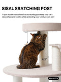 Extra Large Cat Tree for Maine Coon,65 Inches Tall Cat Tree Tower for Indoor Cats Large Adult 20 lbs,XXL Heavy Duty Luxury Sturdy Cat House with Big Hammock,Sisal Scratching Post,Condo,Beige