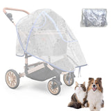 Bicystar Pet Stroller Rain Cover,Ventilated Clear EVA,Universal Fit