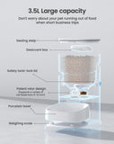 PETGUGU Automatic Cat Feeder with Camera,3.5L Programmable Pet Food Dispenser,1080P HD Night Vision,2-Way Audio & 60s Voice Recorder, Timed Portion Control Auto Feeder for Indoor Cats & Small Dogs