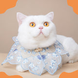 Leo Kitty Photo‑Ready Silky Pet Bandana Scarf Cape for Cats & Small Dogs – Butterfly Embroidery, Cat Halloween/Christmas Costumes Accessory, Gift-Ready