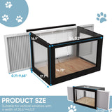 FunXplore Cat Window Box Weatherproof Catio Outdoor Cat Enclosure Perch with Side Detachable PVC Panels Bug-Proof Wire Grid Fits Double Hung Frames 25.4" to 43.3" Wide Sunbathing Napping Overlooking