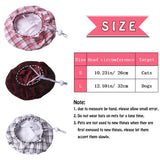 SEIS 3 Pcs Dog Berets Fashion Pet Hat French Artist Cat Cap Baseball Cap for Party Birthday Wedding Photo (S, Stripe)