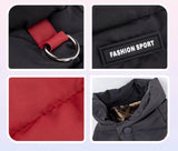 Dog Winter Windproof Cotton Coat, Graphene Thick Four Legged Coat, Teddy Bear with Traction, Waterproof pet Warm Suit