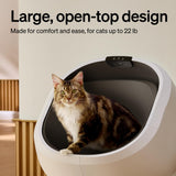 PETLIBRO Automatic Litter Box with Accessories Kit & 90-Day AI Trial, Large Open-Top Self Cleaning Litter Box with AI-Camera Waste Analysis, Multi-Cat Recognition, Usage Tracking and Auto Odor Control