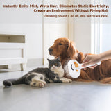 Pet Steam Brush for Dog & Cat – 3-in-1 Spray Hair Removal Comb for Shedding & Grooming, Softens Fur & Reduces Static – Water Brush for Long & Short Coats, Bath-Hating Pets, Includes Waterless Shampoo