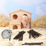 QHZHANG 600g Apple Sticks Small Animals Wooden Pet Chew Treats Toys for Guinea Pigs Hamsters Rabbits Chinchillas Squirrels Small Animal Molar Wood Treats Toys