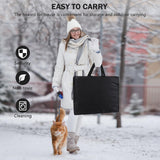 GASUR Large Heated Cat House for Outdoor Cats in Winter, Highly Elevated Base Waterproof & Insulated Feral Cat House, Warm Cat Shelter with Heating Pad Warm House for Outside Stray Barn Cat