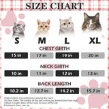 EXPAWLORER Plaid Cat Hoodie - British Style Warm Cat Sweater Shirt with Leash Hole,Pet Clothes Outfits,Winter Coat Apparel for Puppy Cats Girl Boy-Kitten Apparel,Pink S