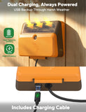 Solar-Powered Automatic Chicken Coop Door, Dual Motor Coop Door with Light Sensor, Timer & Manual Mode, Chicken Opener with Anti-Pinch System, Detachable Controller, Dual Power Options, Weatherproof