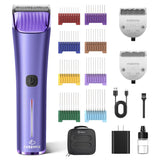 FuzzyFix Professional Dog Grooming Clipper with Replacement Blade, 5-in-1 Adjustable A5 Blade Cordless Pet Grooming Kit 2 Speed Trimmer Hair Shaver with Detachable Metal Combs Nova for Animal Horse