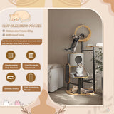 Cat Tree, 66In Cat Tower with Scratching Post, Tall Multi-Level Cat Houses for Indoor Cats Large Adult, Cute Cat Post Cat Condos with Dangling Ball,Plush Platform, Hammock, Big Cats Climbing Tower