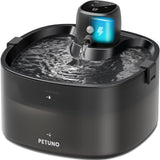 Wireless Cat Water Fountain, Cat Fountain Battery Operated, 78oz/2.3L Pet Water Fountain Cordless, 4000mAh Rechargeable Automatic Fountain with Motion Sensor, Ultra-Quiet Pump & Locking Lid, Black