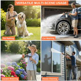Hecurba 8-in-1 Dog Shower Attachment with Soap Dispenser for Pets Washing