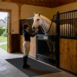 LWFCOEE Horse Stall Mat 4x6 Ft Large Horse Stable Mat Absorbent Non-Slip Washable Floor Mat for Horses Livestock Stables Barns Kennels Garages, Easy to Clean