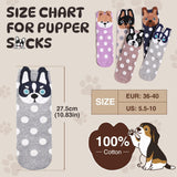 WARMVIN Funny Animal Socks for Women - Cute Dog Cat Socks for Animal Lovers - Stylish and Versatile for All Occasions Size 6-10