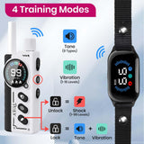 PetJoy 3-Dog Training Collars & Shock Collar for 3 Dogs, with Lockable Shock - Shock Lock Mode Switches to Tone & Vibe Only, Includes Rechargeable Remote with 4000ft Range (9 Tones)