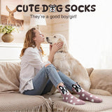 WARMVIN Funny Animal Socks for Women - Cute Dog Cat Socks for Animal Lovers - Stylish and Versatile for All Occasions Size 6-10